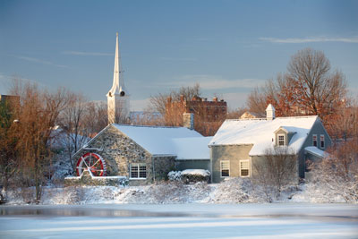 View of Winchester in winter. Photo by Edward Davis.
